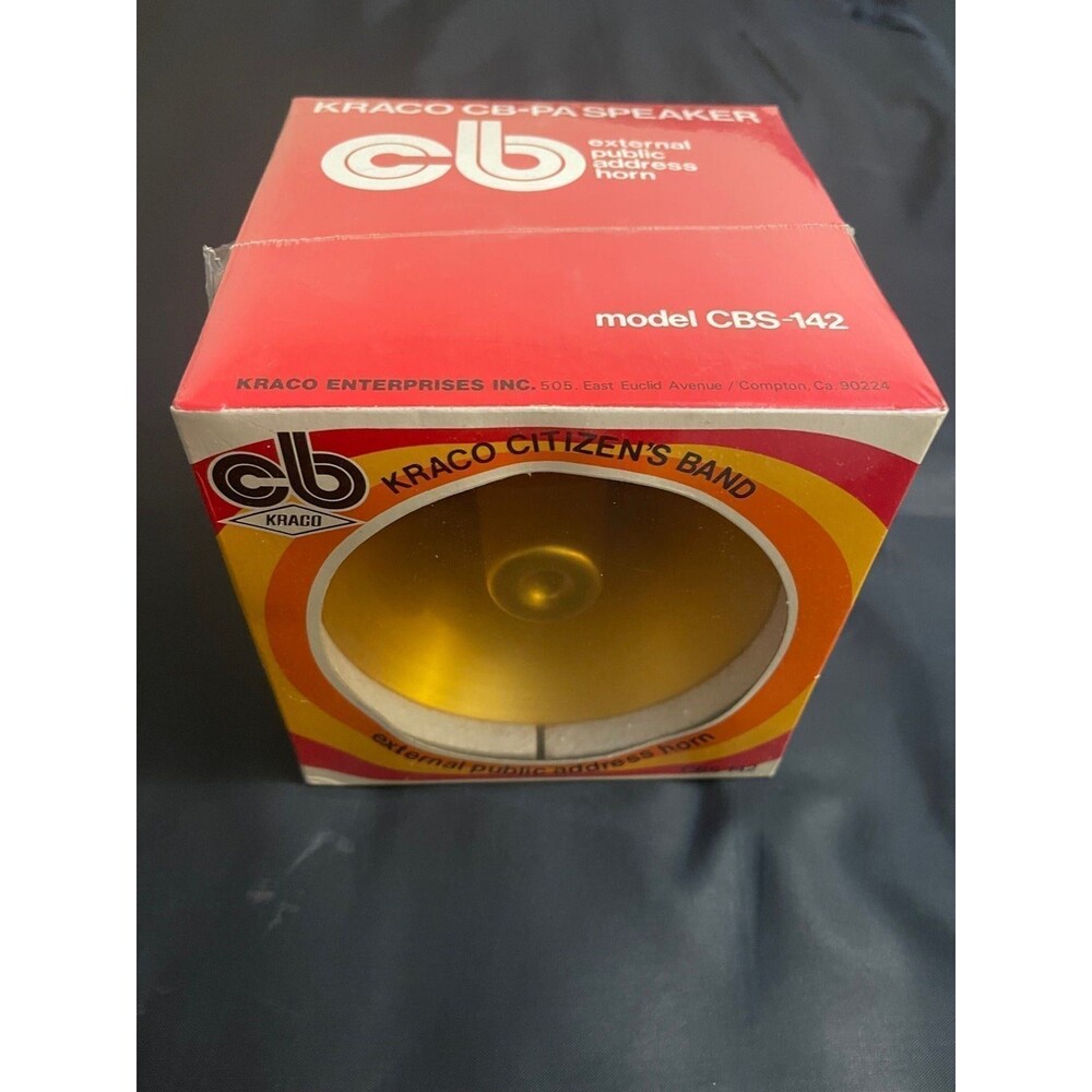 Vintage NOS Kraco CB PA Public‎ Address Speaker CBS-142 Sealed